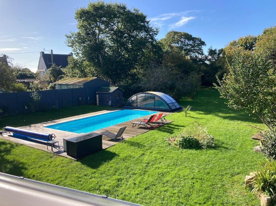 Le Gite Marie-Galante : Belle Maison D'Hotes Avec Acces Piscine En Ete Lanmeur Exterior photo